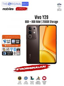 Vivo Y29 - 8GB RAM - 256GB Storage - Easy Monthly Installments - PTA Approved - 1 Year Official Warranty - The Original Bro Mobiles - TOB70